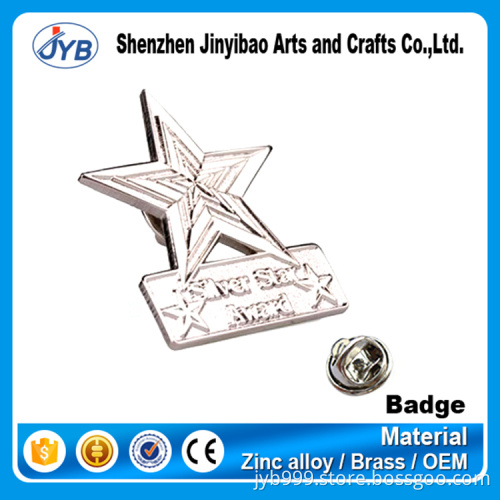 Hot selling cheap custom metal badges zinc alloy metal soft enamel pin badge making